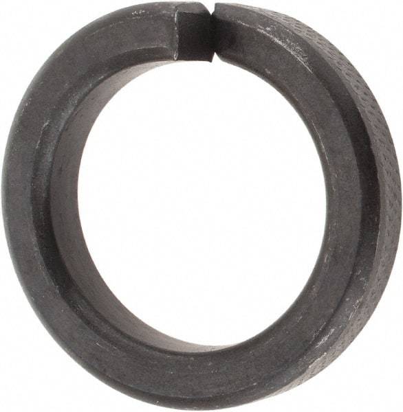 Value Collection - 1", 1.017" ID, 1/4" Thick High Collar Split Lock Washer - Steel, Uncoated, 1.017" Min ID, 1.042" Max ID, 1.483" Max OD - Exact Industrial Supply