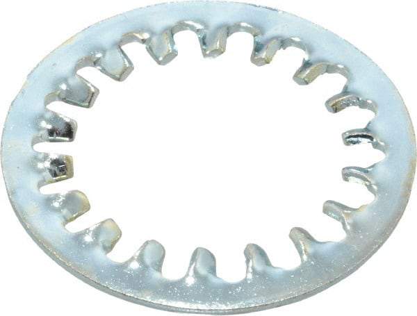 Value Collection - 1-1/4" Screw, 1.325" ID, Steel Internal Tooth Lock Washer - 1.975" OD, Zinc-Plated, Grade 2 - Exact Industrial Supply