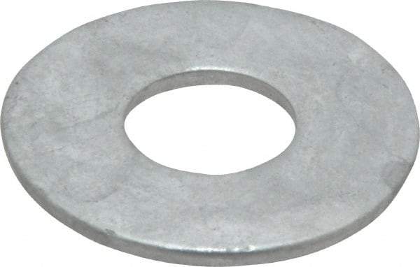 Value Collection - 3/4" Screw, Steel USS Flat Washer - 13/16" ID x 2" OD, 5/32" Thick, Galvanized Finish - Exact Industrial Supply