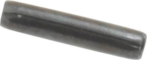 Made in USA - 1/16" Diam x 5/16" Long Coiled Spring Pin - Grade 1070-1090 Alloy Steel, Black Oxide Finish - Exact Industrial Supply