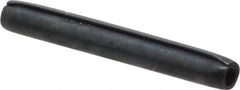 Made in USA - 1/16" Diam x 1/2" Long Coiled Spring Pin - Grade 1070-1090 Alloy Steel, Black Oxide Finish - Exact Industrial Supply