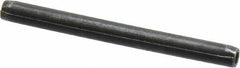 Made in USA - 3/32" Diam x 1-1/8" Long Coiled Spring Pin - Grade 1070-1090 Alloy Steel, Black Oxide Finish - Exact Industrial Supply
