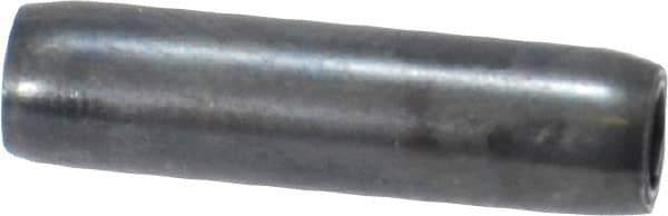 Made in USA - 3/16" Diam x 3/4" Long Coiled Spring Pin - Grade 1070-1090 Alloy Steel, Black Oxide Finish - Exact Industrial Supply