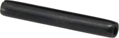 Made in USA - 3/16" Diam x 1-3/8" Long Coiled Spring Pin - Grade 1070-1090 Alloy Steel, Black Oxide Finish - Exact Industrial Supply