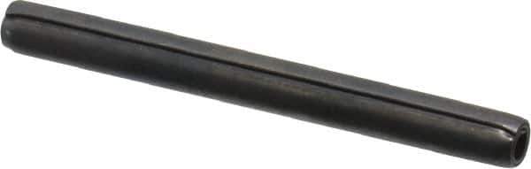 Made in USA - 3/16" Diam x 2" Long Coiled Spring Pin - Grade 1070-1090 Alloy Steel, Black Oxide Finish - Exact Industrial Supply