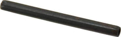 Made in USA - 3/16" Diam x 2-1/4" Long Coiled Spring Pin - Grade 1070-1090 Alloy Steel, Black Oxide Finish - Exact Industrial Supply