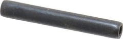 Made in USA - 7/32" Diam x 1-1/2" Long Coiled Spring Pin - Grade 1070-1090 Alloy Steel, Black Oxide Finish - Exact Industrial Supply