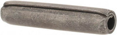 Made in USA - 1/4" Diam x 1-1/4" Long Coiled Spring Pin - Grade 1070-1090 Alloy Steel, Black Oxide Finish - Exact Industrial Supply