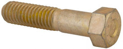 Hex Head Cap Screw: 7/16-14 x 2″, Grade L9 Steel, Zinc Yellow Dichromate Finish Partially Threaded