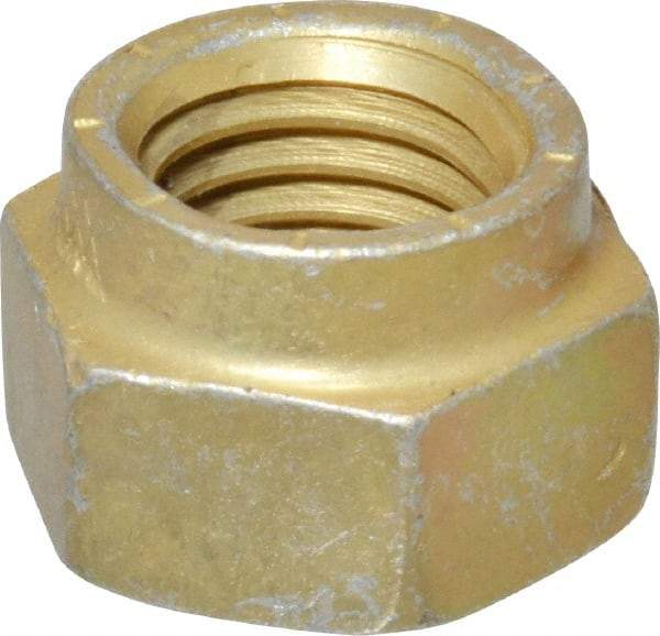 Value Collection - 3/4-10 UNC Grade L9 Hex Lock Nut with Distorted Thread - 1-1/8" Width Across Flats, Cadmium Dichromate Finish - Exact Industrial Supply