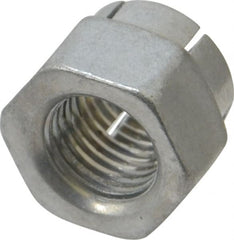 Flex-Loc - 3/8-24 UNJF Grade 2 Hex Lock Nut with Expanding Flex Top - Exact Industrial Supply