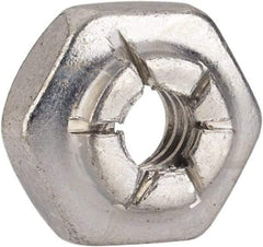 Flex-Loc - #6-32 UNJC Grade 2 Hex Lock Nut with Expanding Flex Top - 5/16" Width Across Flats, 3/16" High, Cadmium-Plated Finish, Meets Military Specifications - Exact Industrial Supply