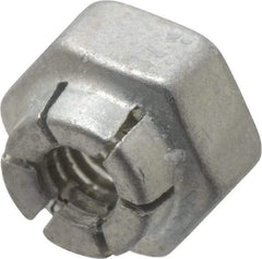 Flex-Loc - #8-32 UNJC Grade 2 Hex Lock Nut with Expanding Flex Top - Cadmium-Plated Finish, Meets Military Specifications - Exact Industrial Supply