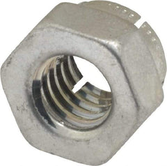 Flex-Loc - 5/16-18 UNC Grade 2 Hex Lock Nut with Expanding Flex Top - Cadmium-Plated Finish, Meets Military Specifications - Exact Industrial Supply