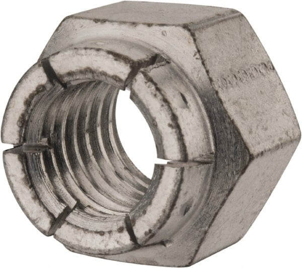 Flex-Loc - 5/8-11 UNC Grade 2 Hex Lock Nut with Expanding Flex Top - Exact Industrial Supply