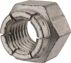Flex-Loc - 5/8-11 UNC Grade 2 Hex Lock Nut with Expanding Flex Top - Exact Industrial Supply