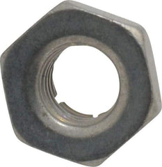 Flex-Loc - 1/4-28 UNJF Grade 2 Hex Lock Nut with Expanding Flex Top - 7/32" High, Cadmium-Plated Finish, Meets Military Specifications - Exact Industrial Supply