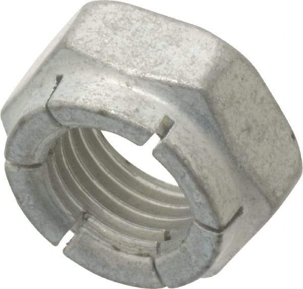 Flex-Loc - 3/8-24 UNJF Grade 2 Hex Lock Nut with Expanding Flex Top - 9/32" High, Cadmium-Plated Finish, Meets Military Specifications - Exact Industrial Supply