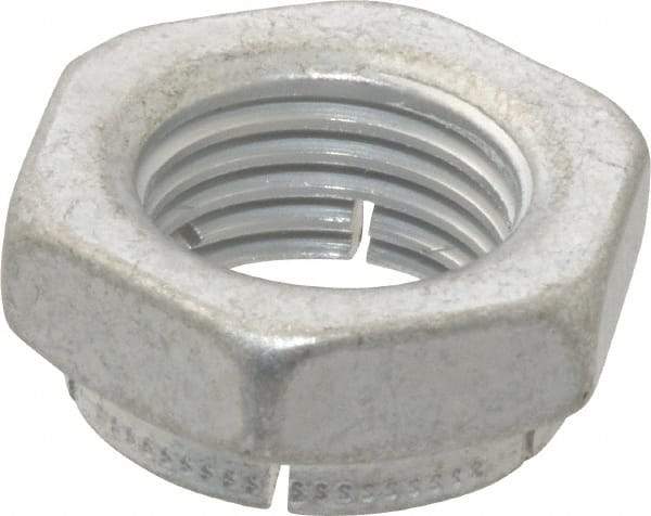 Flex-Loc - 1/2-20 UNJF Grade 2 Hex Lock Nut with Expanding Flex Top - 21/64" High, Cadmium-Plated Finish, Meets Military Specifications - Exact Industrial Supply
