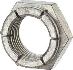 Flex-Loc - 7/8-14 UNJF Grade 2 Hex Lock Nut with Expanding Flex Top - Cadmium-Plated Finish, Meets Military Specifications - Exact Industrial Supply