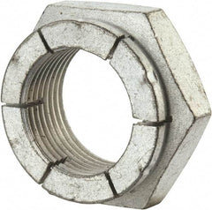 Flex-Loc - 1-14 UNJS Grade 2 Hex Lock Nut with Expanding Flex Top - 1-7/16" Width Across Flats, Cadmium-Plated Finish, Meets Military Specifications - Exact Industrial Supply