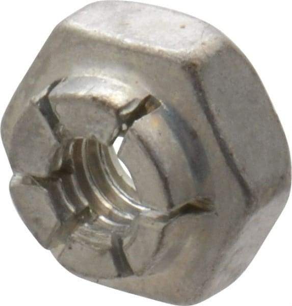 Flex-Loc - #8-32 UNJC Grade 2 Hex Lock Nut with Expanding Flex Top - 3/16" High, Cadmium-Plated Finish, Meets Military Specifications - Exact Industrial Supply