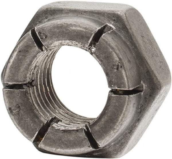 Flex-Loc - 5/16-24 UNJF 18-8 Hex Lock Nut with Expanding Flex Top - Uncoated, Meets Military Specifications - Exact Industrial Supply