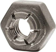 Flex-Loc - #10-24 UNJC 18-8 Hex Lock Nut with Expanding Flex Top - Uncoated, Meets Military Specifications - Exact Industrial Supply