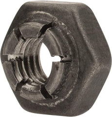 Flex-Loc - #10-32 UNJF 18-8 Hex Lock Nut with Expanding Flex Top - 3/16" High, Uncoated, Meets Military Specifications - Exact Industrial Supply