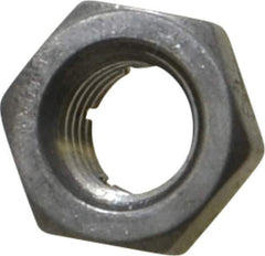 Flex-Loc - 5/16-24 UNJF 18-8 Hex Lock Nut with Expanding Flex Top - 17/64" High, Uncoated, Meets Military Specifications - Exact Industrial Supply