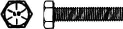 Value Collection - 5/16-24 UNF, 3-1/4" Length Under Head Hex Head Cap Screw - Partially Threaded, Grade 8 Alloy Steel, Zinc-Plated Finish, 1/2" Hex - Exact Industrial Supply