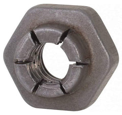 Flex-Loc - #10-24 UNJC Grade 2 Hex Lock Nut with Expanding Flex Top - Uncoated, Meets Military Specifications - Exact Industrial Supply