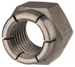Flex-Loc - 3/4-10 UNC Grade 2 Hex Lock Nut with Expanding Flex Top - Uncoated, Meets Military Specifications - Exact Industrial Supply