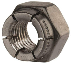 Flex-Loc - 5/16-24 UNJF Grade 2 Hex Lock Nut with Expanding Flex Top - Uncoated, Meets Military Specifications - Exact Industrial Supply