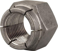 Flex-Loc - 7/8-14 UNF Grade 2 Hex Lock Nut with Expanding Flex Top - 1-1/4" Width Across Flats, 1" High, Uncoated - Exact Industrial Supply