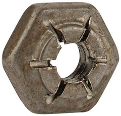 Flex-Loc - #6-32 UNJC Grade 2 Hex Lock Nut with Expanding Flex Top - Exact Industrial Supply