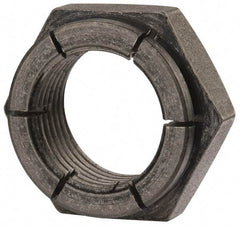 Flex-Loc - 7/8-14 UNJF Grade 2 Hex Lock Nut with Expanding Flex Top - Uncoated, Meets Military Specifications - Exact Industrial Supply