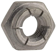 Flex-Loc - 5/16-18 UNC Grade 2 Heavy Hex Lock Nut with Expanding Flex Top - Cadmium-Plated Finish, Meets Military Specifications - Exact Industrial Supply