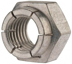 Flex-Loc - 3/4-10 UNC Grade 2 Heavy Hex Lock Nut with Expanding Flex Top - Cadmium-Plated Finish, Meets Military Specifications - Exact Industrial Supply