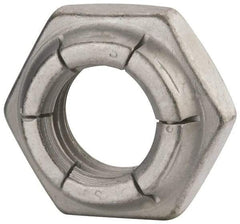 Flex-Loc - 5/8-11 UNC Grade 2 Heavy Hex Lock Nut with Expanding Flex Top - Cadmium-Plated Finish, Meets Military Specifications - Exact Industrial Supply