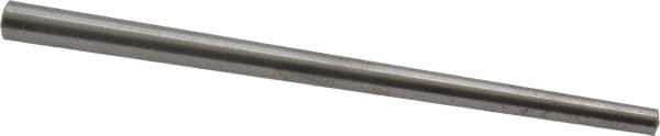 Value Collection - Size 4, 0.1668" Small End Diam, 0.25" Large End Diam, Uncoated Steel Taper Pin - Grade C-12L14, 4" OAL, 4 Pin Length - Exact Industrial Supply