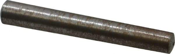 Value Collection - Size 5, 0.2474" Small End Diam, 0.289" Large End Diam, Uncoated Steel Taper Pin - Grade C-12L14, 2" OAL, 2 Pin Length - Exact Industrial Supply