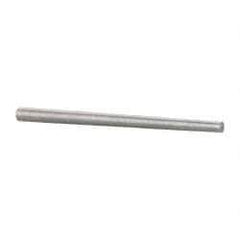 Value Collection - Size 5, 0.1954" Small End Diam, 0.289" Large End Diam, Uncoated Steel Taper Pin - Grade C-12L14, 4-1/2" OAL, 4-1/2 Pin Length - Exact Industrial Supply