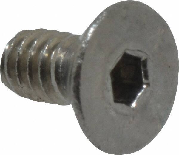 Value Collection - #2-56 UNC Hex Socket Drive, 82° Flat Screw - Grade 18-8 Stainless Steel, 3/16" OAL - Exact Industrial Supply