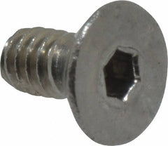 Value Collection - #2-56 UNC Hex Socket Drive, 82° Flat Screw - Grade 18-8 Stainless Steel, 3/16" OAL - Exact Industrial Supply