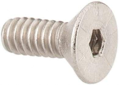 Value Collection - #2-56 UNC Hex Socket Drive, 82° Flat Screw - Grade 18-8 Stainless Steel, 1/4" OAL - Exact Industrial Supply