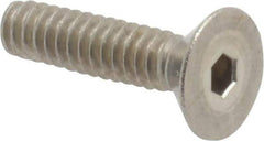 Value Collection - #4-40 UNC Hex Socket Drive, 82° Flat Screw - Grade 18-8 Stainless Steel, 1/2" OAL - Exact Industrial Supply