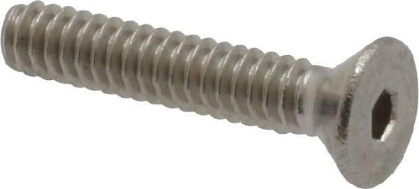 Value Collection - #4-40 UNC Hex Socket Drive, 82° Flat Screw - Grade 18-8 Stainless Steel, 5/8" OAL - Exact Industrial Supply
