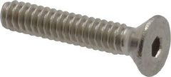 Value Collection - #4-40 UNC Hex Socket Drive, 82° Flat Screw - Grade 18-8 Stainless Steel, 5/8" OAL - Exact Industrial Supply