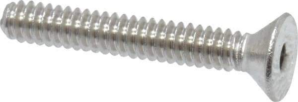 Value Collection - #4-40 UNC Hex Socket Drive, 82° Flat Screw - Grade 18-8 Stainless Steel, 3/4" OAL - Exact Industrial Supply